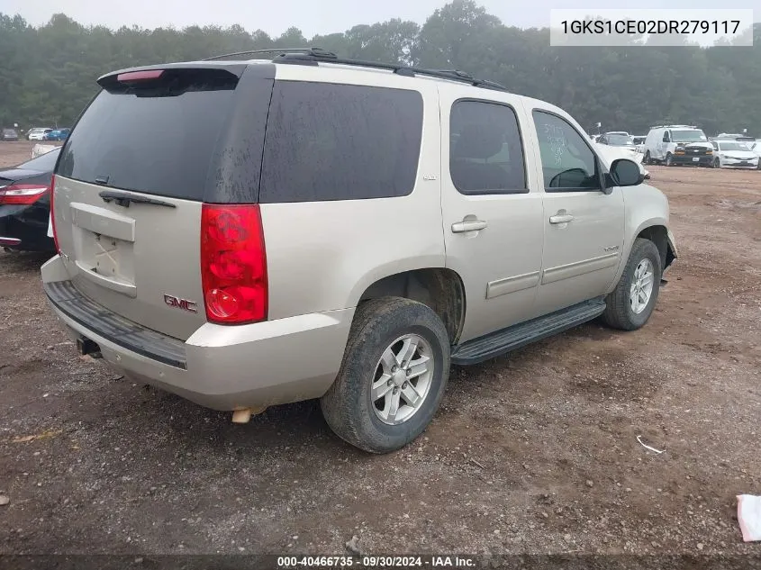 2013 GMC Yukon Slt VIN: 1GKS1CE02DR279117 Lot: 40466735