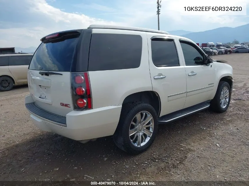 2013 GMC Yukon Denali VIN: 1GKS2EEF6DR324220 Lot: 40479070