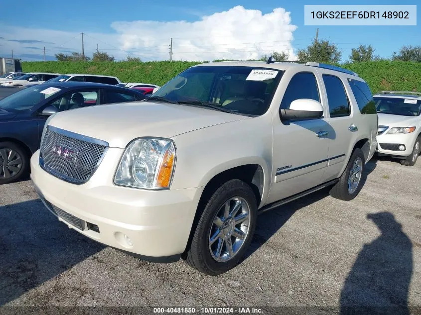 2013 GMC Yukon Denali VIN: 1GKS2EEF6DR148902 Lot: 40481850