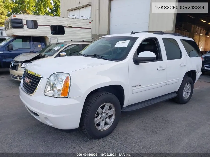 2013 GMC Yukon Slt VIN: 1GKS2CE00DR243844 Lot: 40490009