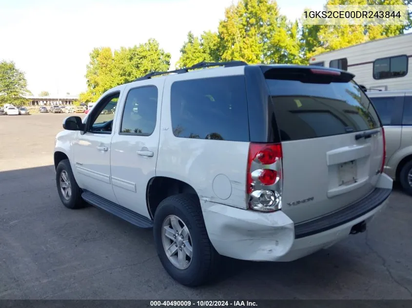 2013 GMC Yukon Slt VIN: 1GKS2CE00DR243844 Lot: 40490009