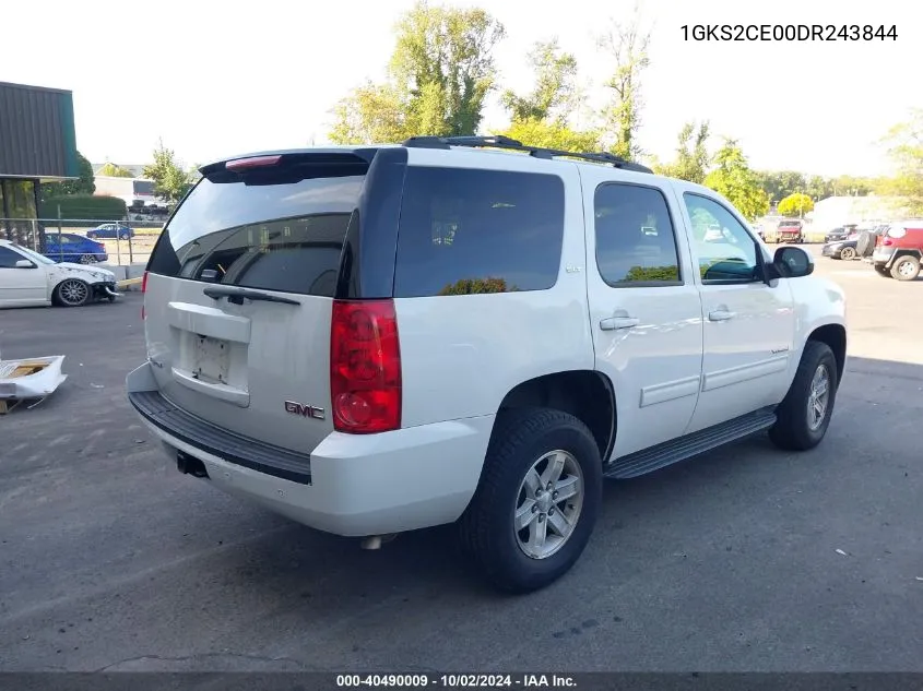 2013 GMC Yukon Slt VIN: 1GKS2CE00DR243844 Lot: 40490009