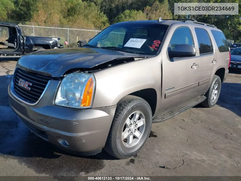 2013 GMC Yukon Slt VIN: 1GKS1CE03DR234669 Lot: 40612133