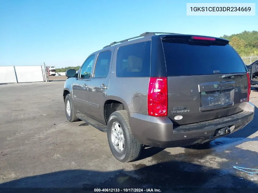 1GKS1CE03DR234669 2013 GMC Yukon Slt