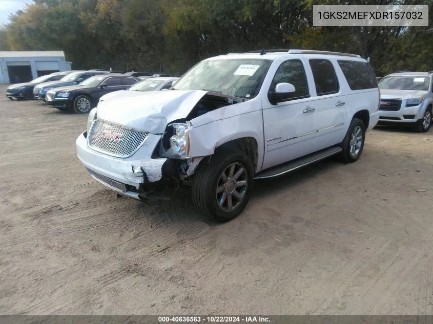 2013 GMC Yukon Xl 1500 Denali VIN: 1GKS2MEFXDR157032 Lot: 40636563