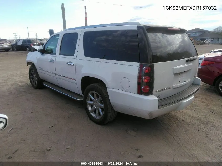 2013 GMC Yukon Xl 1500 Denali VIN: 1GKS2MEFXDR157032 Lot: 40636563