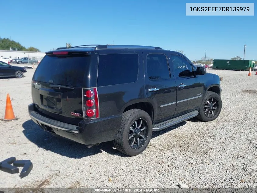 2013 GMC Yukon Denali VIN: 1GKS2EEF7DR139979 Lot: 40646971