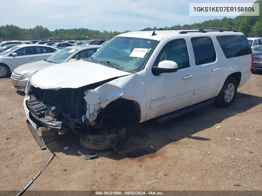 1GKS1KE07ER158806 2014 GMC Yukon Xl 1500 Slt