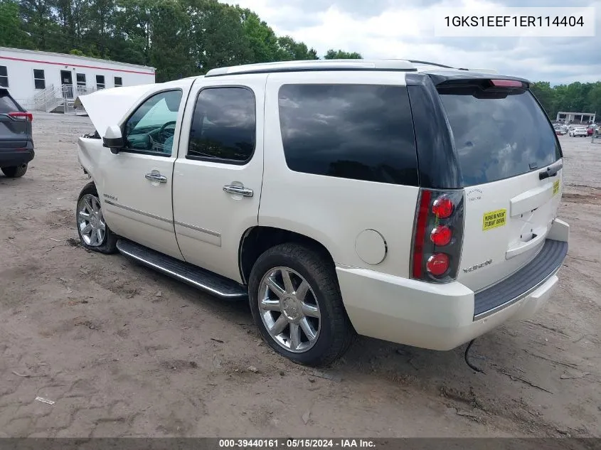 2014 GMC Yukon Denali VIN: 1GKS1EEF1ER114404 Lot: 39440161