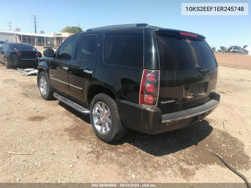 2014 GMC Yukon Denali VIN: 1GKS2EEF1ER245748 Lot: 39484865