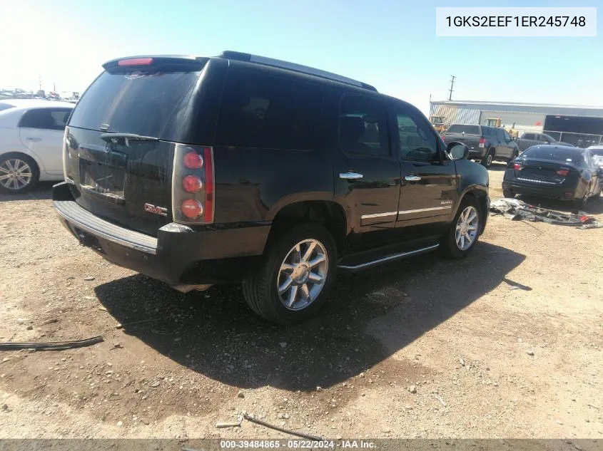 1GKS2EEF1ER245748 2014 GMC Yukon Denali