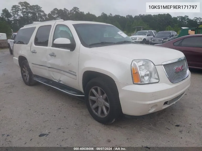 2014 GMC Yukon Xl 1500 Denali VIN: 1GKS1MEF9ER171797 Lot: 40038006