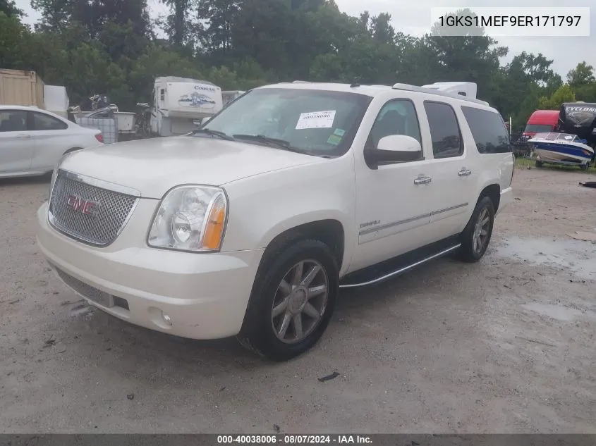 2014 GMC Yukon Xl 1500 Denali VIN: 1GKS1MEF9ER171797 Lot: 40038006