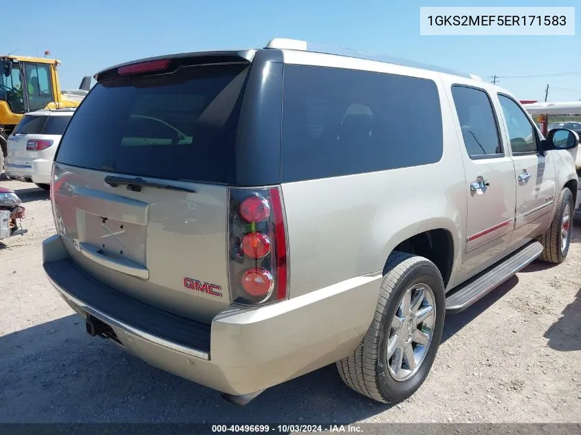 2014 GMC Yukon Xl 1500 Denali VIN: 1GKS2MEF5ER171583 Lot: 40496699