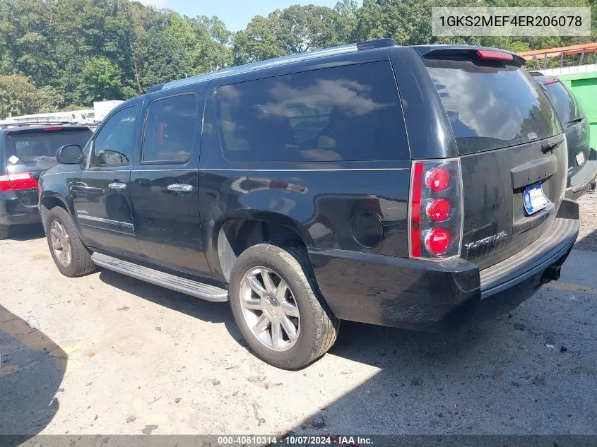 2014 GMC Yukon Xl 1500 Denali VIN: 1GKS2MEF4ER206078 Lot: 40510314