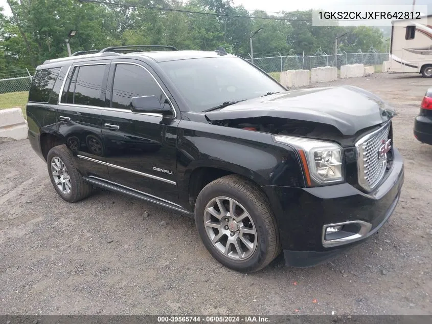 2015 GMC Yukon Denali VIN: 1GKS2CKJXFR642812 Lot: 39565744