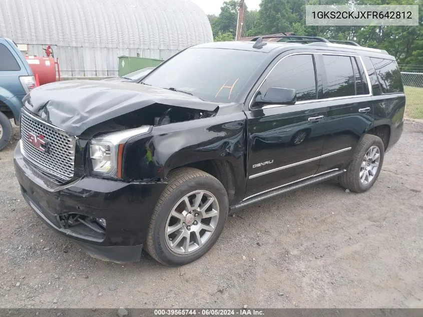 2015 GMC Yukon Denali VIN: 1GKS2CKJXFR642812 Lot: 39565744