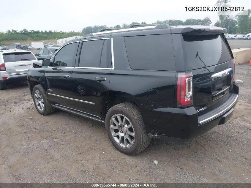 2015 GMC Yukon Denali VIN: 1GKS2CKJXFR642812 Lot: 39565744