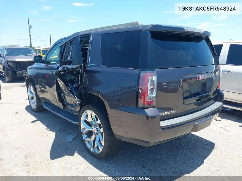 1GKS1AKC6FR648924 2015 GMC Yukon Sle