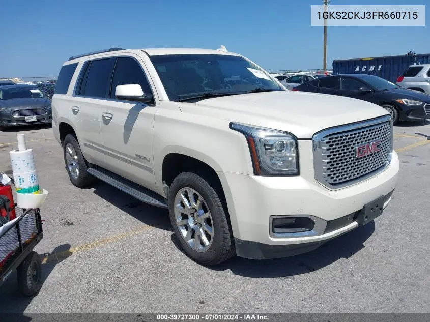 2015 GMC Yukon Denali VIN: 1GKS2CKJ3FR660715 Lot: 39727300