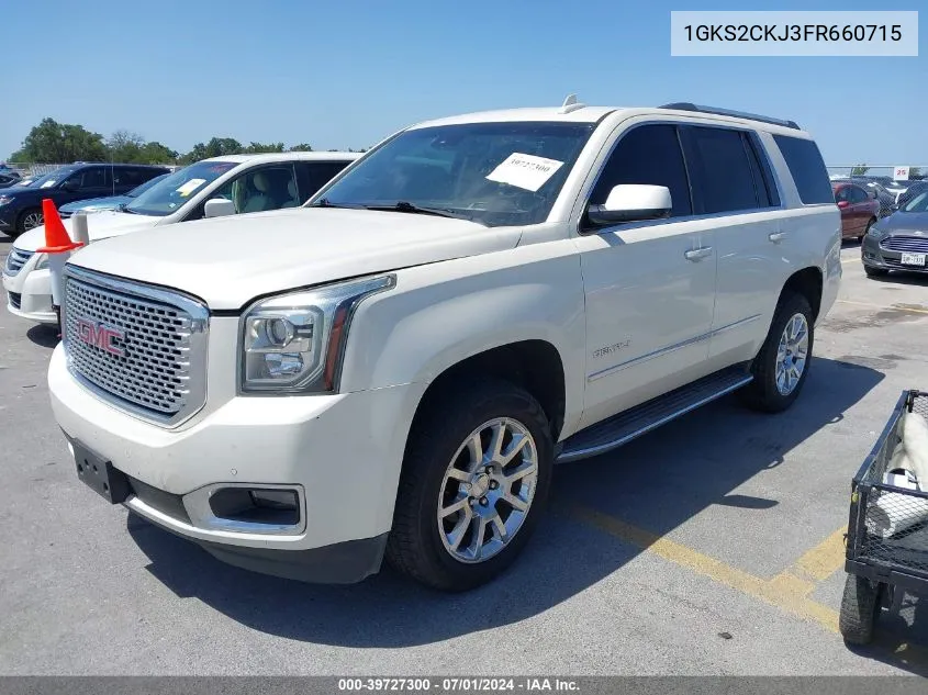 2015 GMC Yukon Denali VIN: 1GKS2CKJ3FR660715 Lot: 39727300