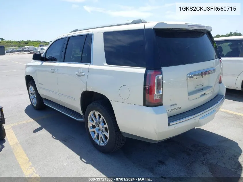 2015 GMC Yukon Denali VIN: 1GKS2CKJ3FR660715 Lot: 39727300