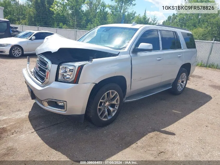 2015 GMC Yukon Slt VIN: 1GKS1BKC9FR578826 Lot: 39808403