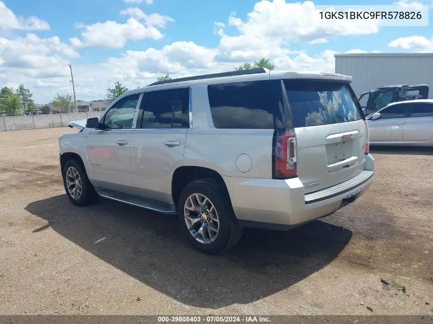 2015 GMC Yukon Slt VIN: 1GKS1BKC9FR578826 Lot: 39808403