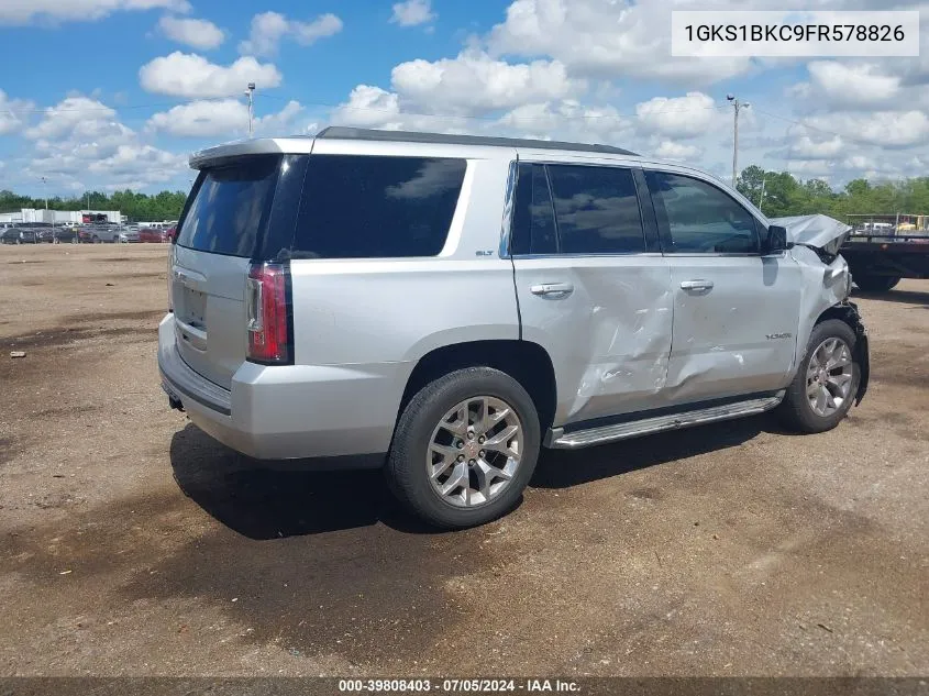 2015 GMC Yukon Slt VIN: 1GKS1BKC9FR578826 Lot: 39808403