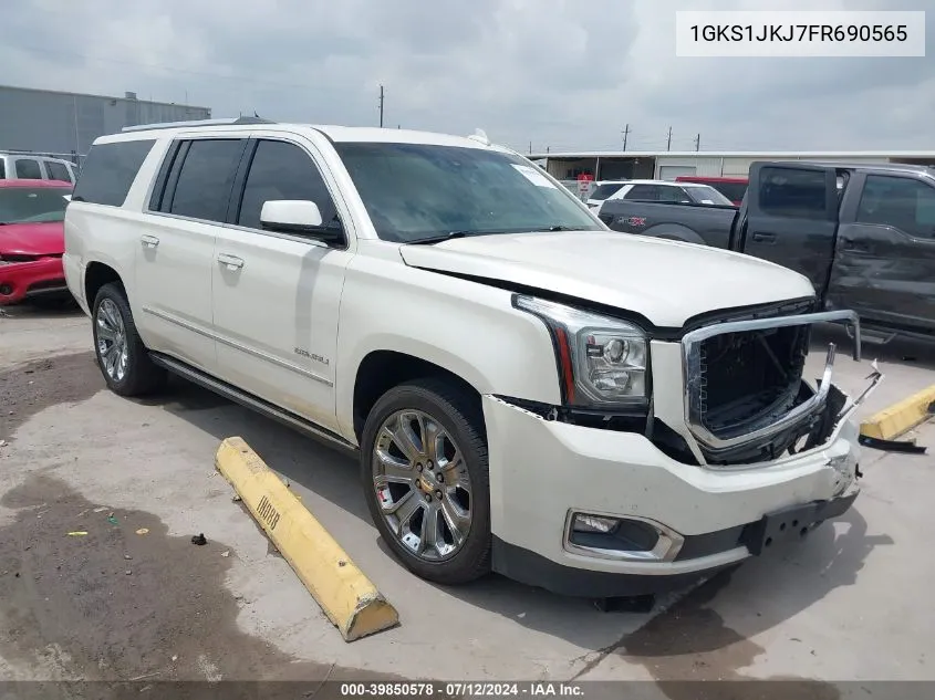 2015 GMC Yukon Xl 1500 Denali VIN: 1GKS1JKJ7FR690565 Lot: 39850578