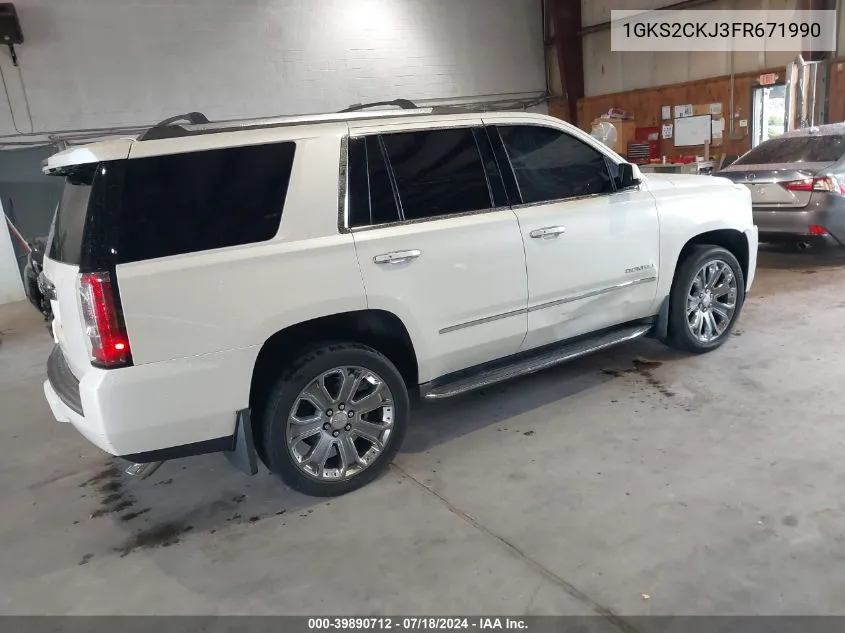 1GKS2CKJ3FR671990 2015 GMC Yukon Denali