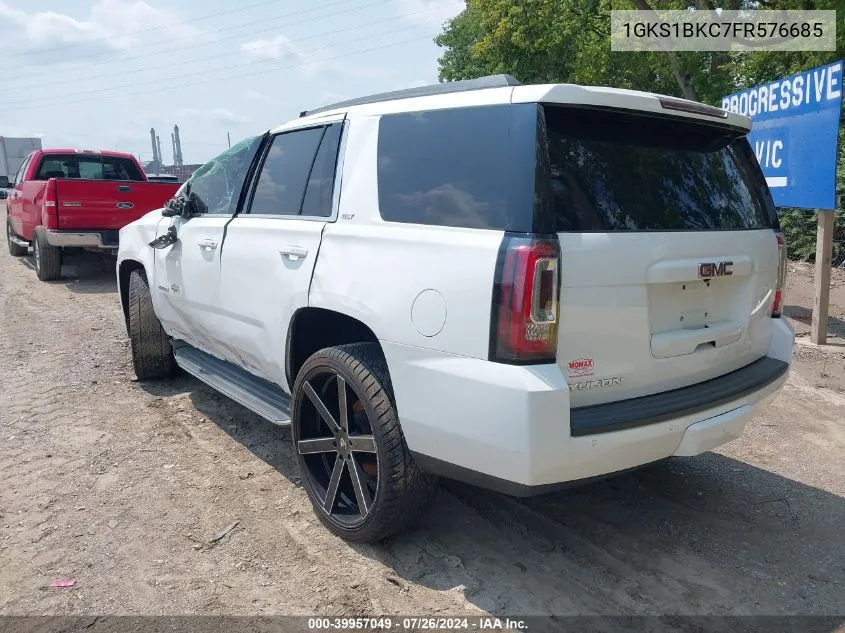 2015 GMC Yukon Slt VIN: 1GKS1BKC7FR576685 Lot: 39957049