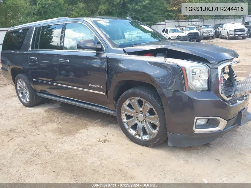 2015 GMC Yukon Xl 1500 Denali VIN: 1GKS1JKJ7FR244416 Lot: 39978731