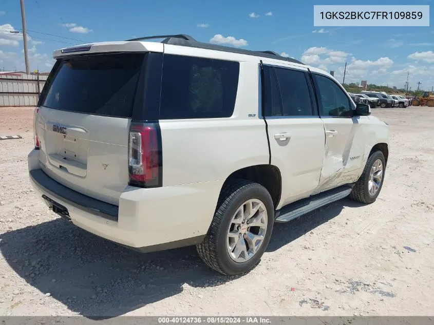 2015 GMC Yukon Slt VIN: 1GKS2BKC7FR109859 Lot: 40124736