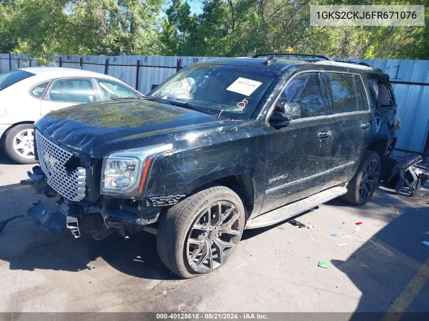 2015 GMC Yukon Denali VIN: 1GKS2CKJ6FR671076 Lot: 40125618