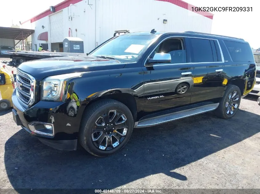 2015 GMC Yukon Xl 1500 Sle VIN: 1GKS2GKC9FR209331 Lot: 40148709