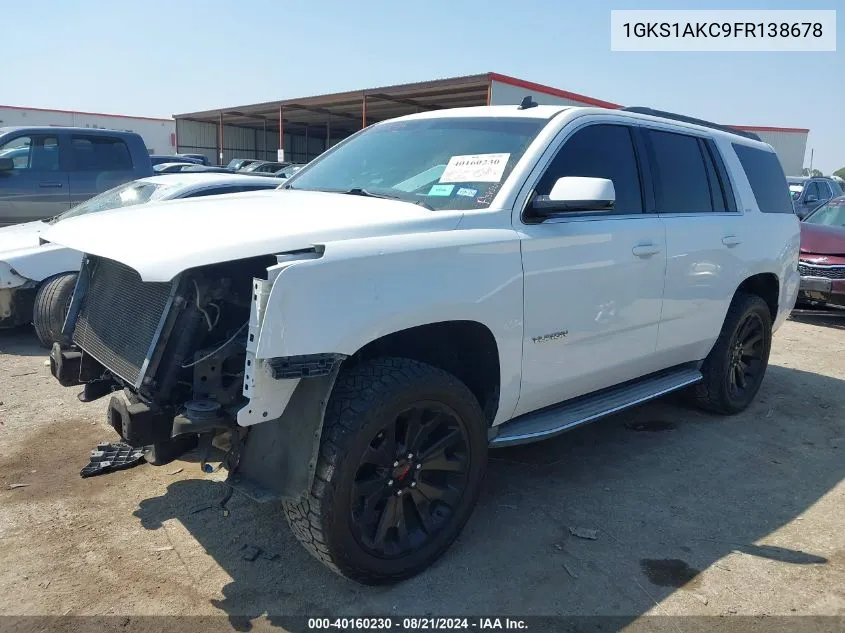 2015 GMC Yukon Sle VIN: 1GKS1AKC9FR138678 Lot: 40160230