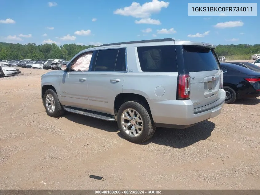 2015 GMC Yukon Slt VIN: 1GKS1BKC0FR734011 Lot: 40183266