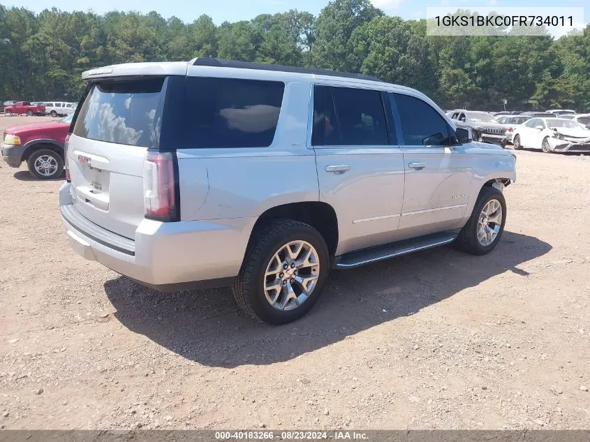 2015 GMC Yukon Slt VIN: 1GKS1BKC0FR734011 Lot: 40183266