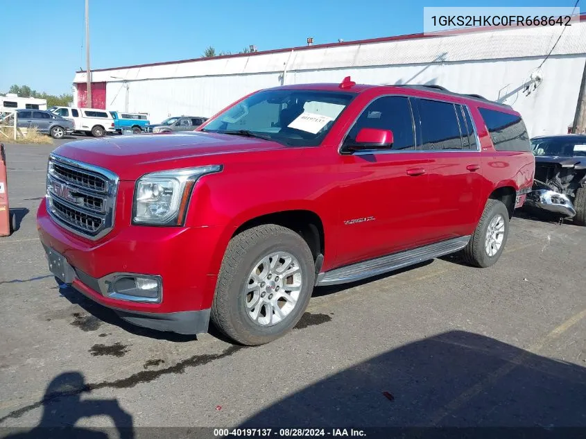 2015 GMC Yukon Xl 1500 Slt VIN: 1GKS2HKC0FR668642 Lot: 40197137