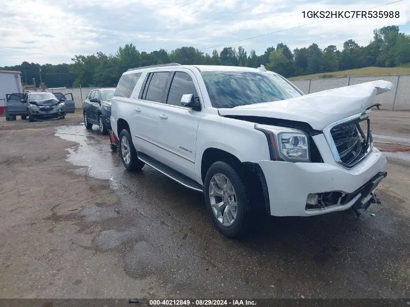 2015 GMC Yukon Xl 1500 Slt VIN: 1GKS2HKC7FR535988 Lot: 40212849