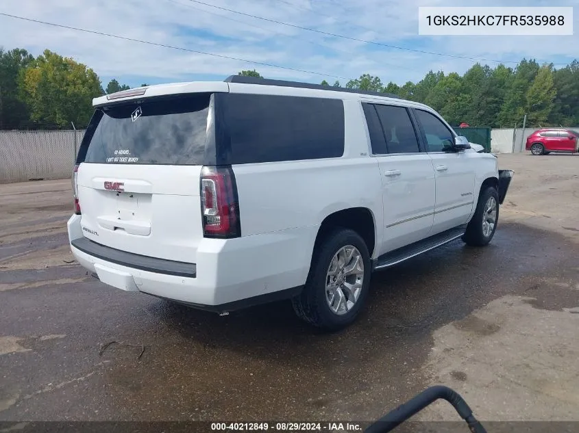 2015 GMC Yukon Xl 1500 Slt VIN: 1GKS2HKC7FR535988 Lot: 40212849