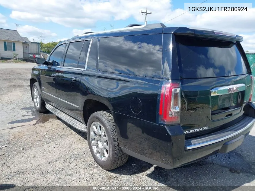 2015 GMC Yukon Xl Denali VIN: 1GKS2JKJ1FR280924 Lot: 40249637