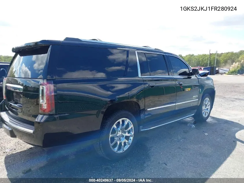 2015 GMC Yukon Xl Denali VIN: 1GKS2JKJ1FR280924 Lot: 40249637