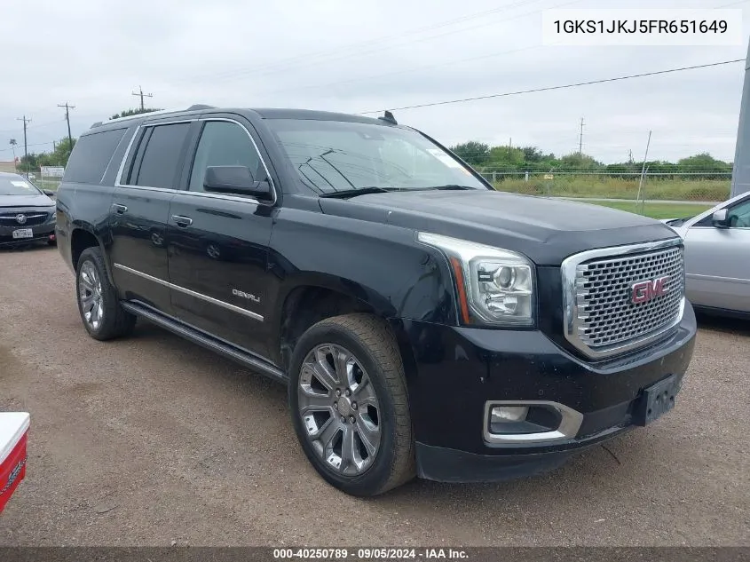 1GKS1JKJ5FR651649 2015 GMC Yukon Xl Denali