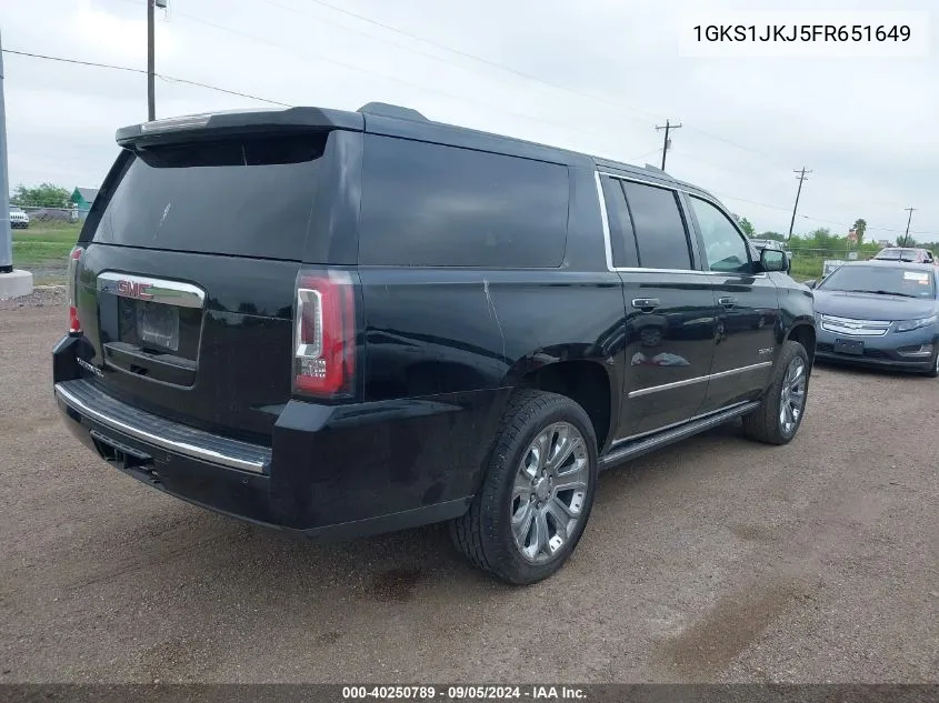 1GKS1JKJ5FR651649 2015 GMC Yukon Xl Denali