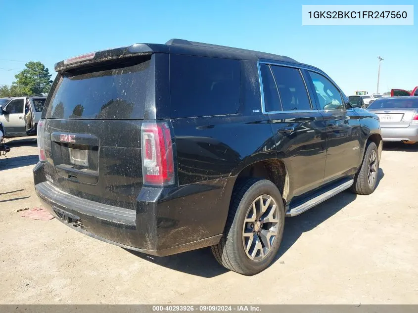 1GKS2BKC1FR247560 2015 GMC Yukon Slt