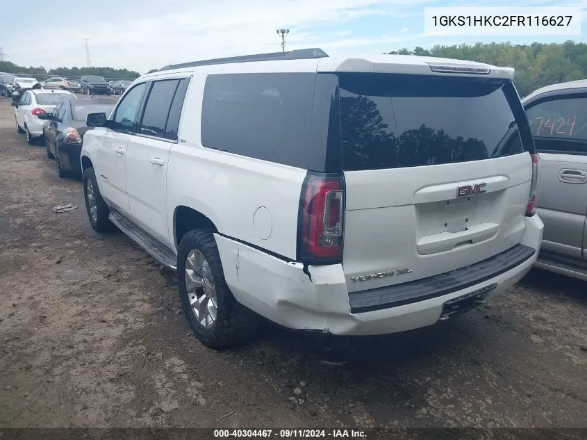 2015 GMC Yukon Xl 1500 Slt VIN: 1GKS1HKC2FR116627 Lot: 40304467