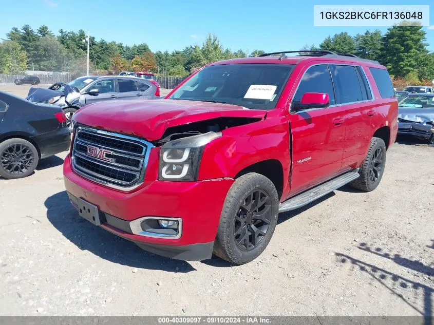 1GKS2BKC6FR136048 2015 GMC Yukon Slt