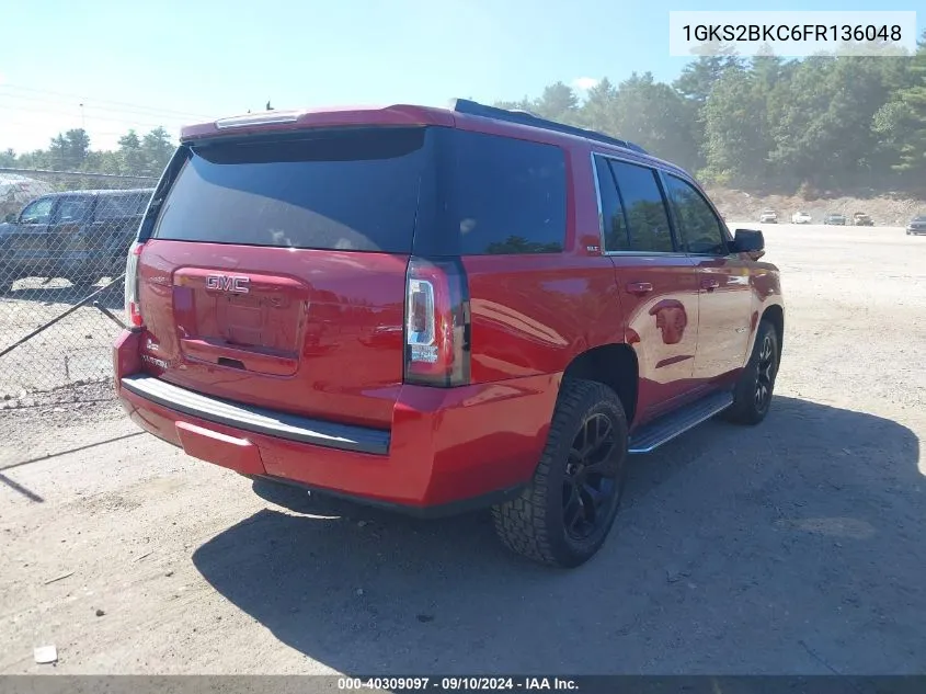 1GKS2BKC6FR136048 2015 GMC Yukon Slt